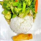 Best Vegetarian Spring Roll Mixed Vegetables Steamed Rice in Lincoln City, OR